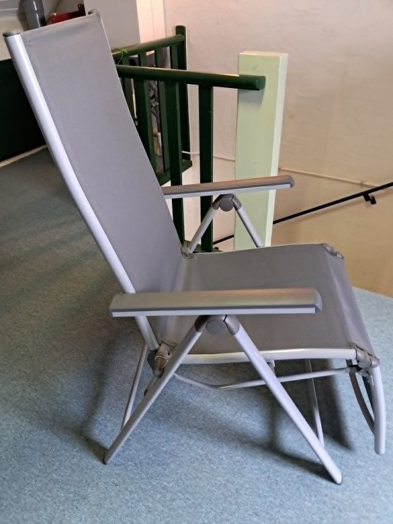 te koop relax tuinstoel, Tuin en Terras, Tuinstoelen, Ophalen, Zo goed als nieuw, Textileen, Inklapbaar