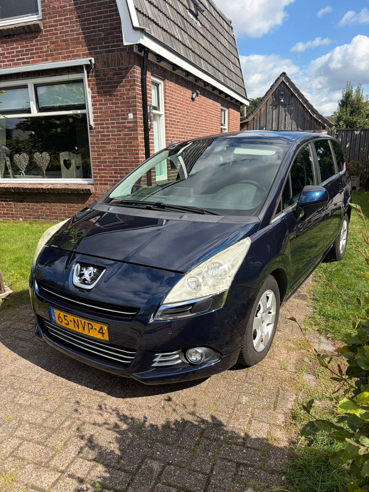 Peugeot 5008 1.6 VTI 7PL 2011 Apk 8-9-2027, Voorwielaandrijving, 4 cilinders, Blauw, 7 stoelen