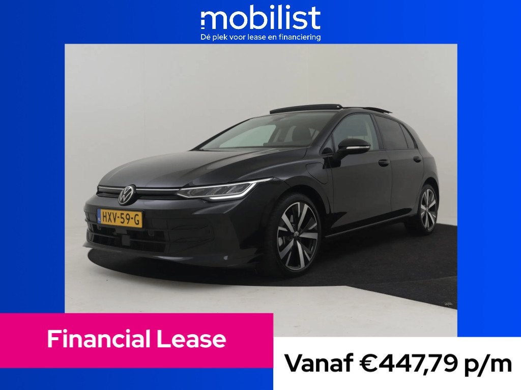 Volkswagen Golf 1.5 eHybrid Life Edition 204Pk DSG/AUTO, 4 cilinders, Zwart, Bedrijf, 1700 kg