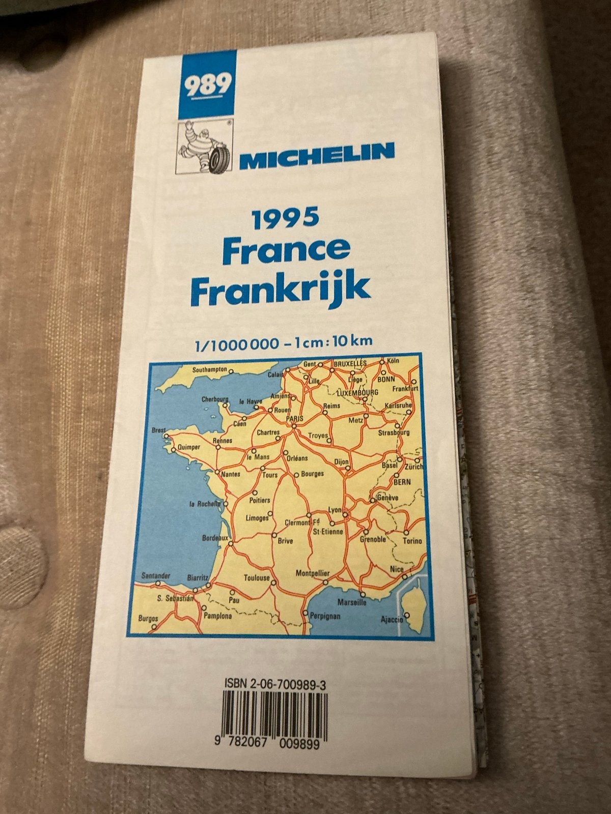 Michelin wegenkaart Frankrijk 1995, Gelezen, Michelin, Europa, Ophalen of Verzenden