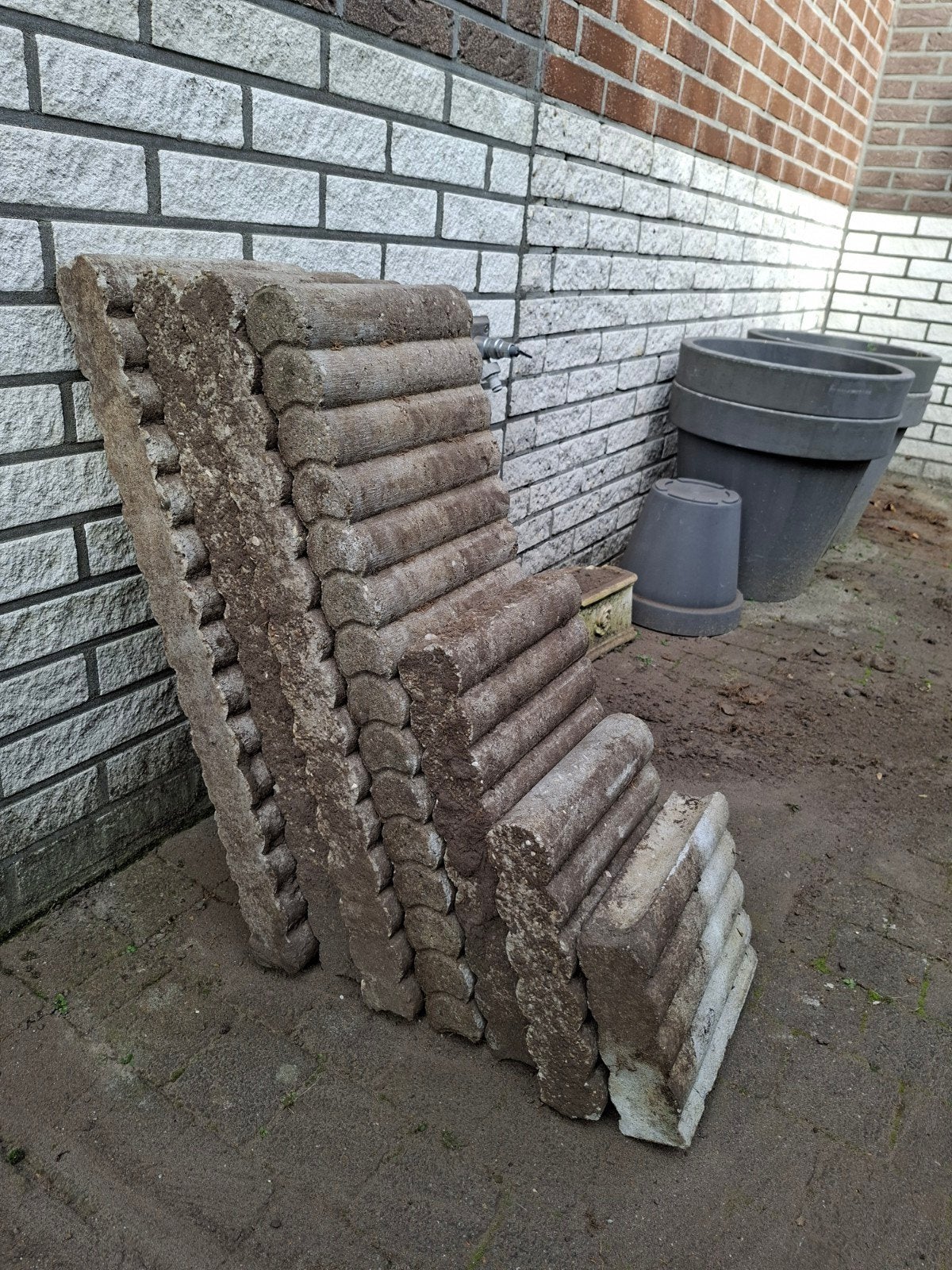 Palissaden - Betonnen palen voor tuin en landschap, Ophalen, Gebruikt