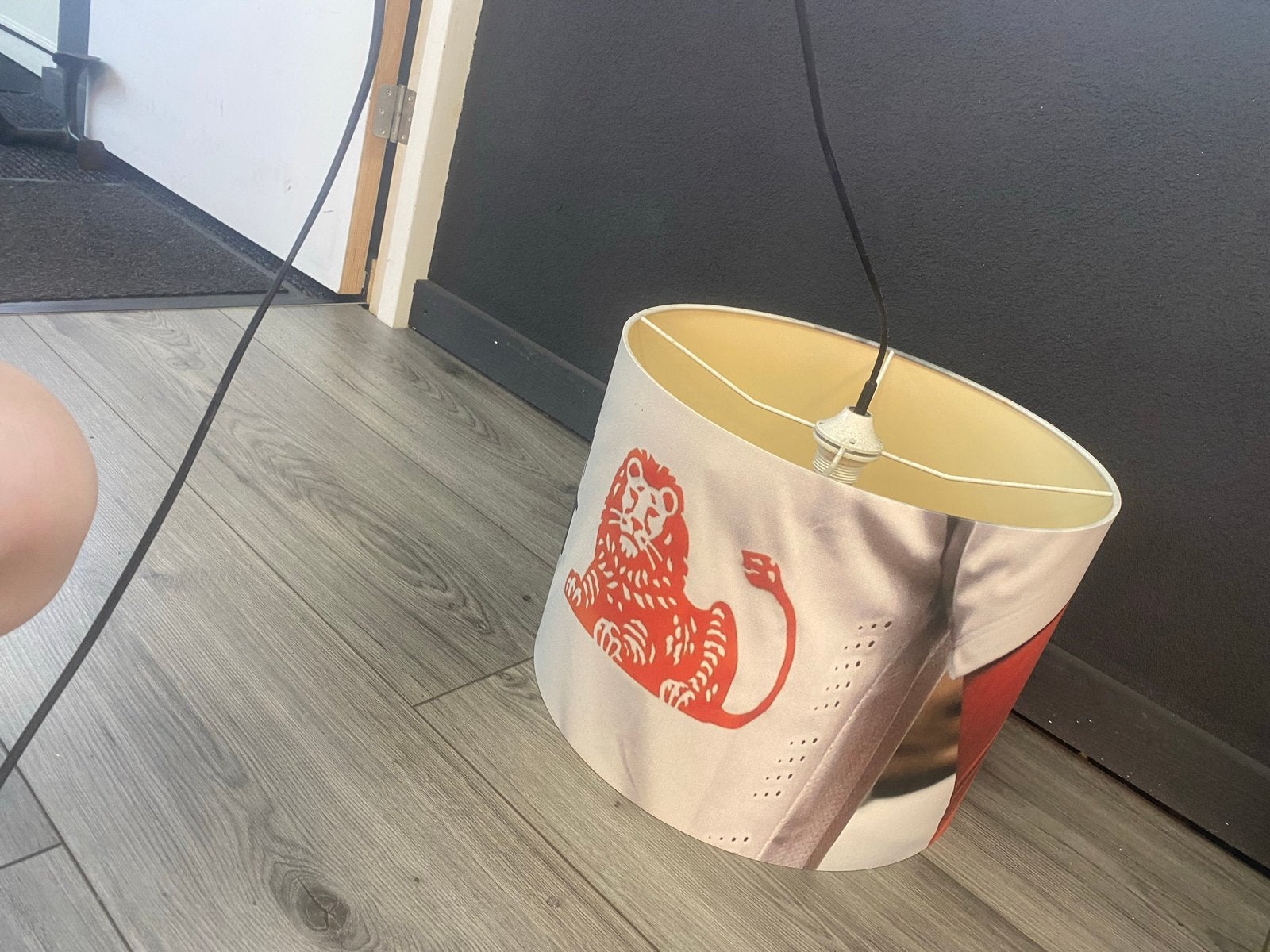 Unieke KNVB Oranje Voetbal Lamp - Origineel uit KNVB gebouw, Gebruikt, Overige stijlen, Ophalen of Verzenden, Oranje