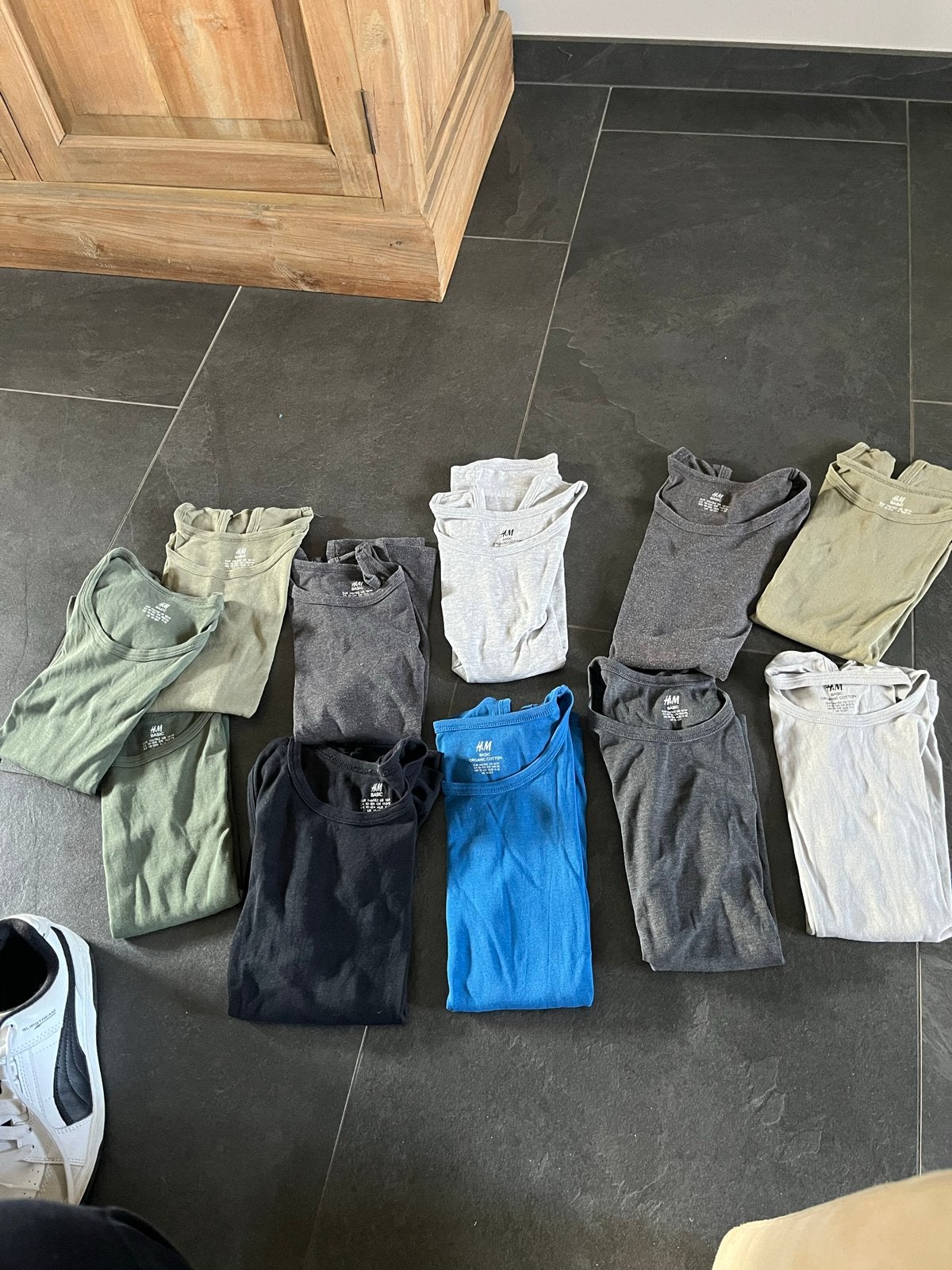 11 H&M katoenen hemdjes maat 146-152, Ophalen of Verzenden, Zo goed als nieuw, Jongen of Meisje, Nacht- of Onderkleding