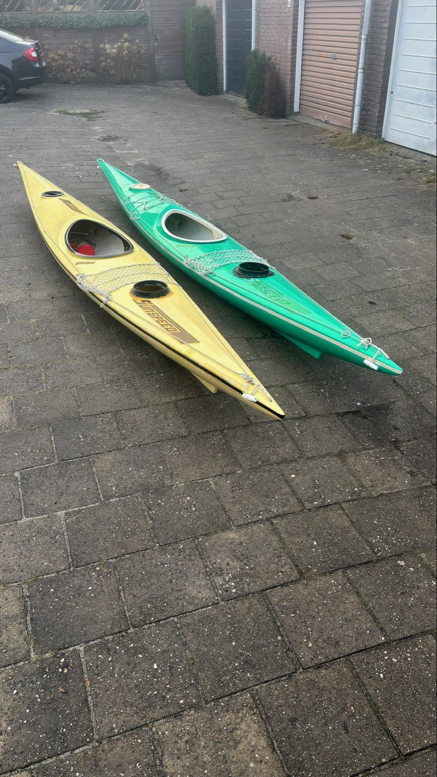 2 Sunspeed Kajaks/Kano's met accessoires - Goede staat, Ophalen, Gebruikt, Eén persoon, Met peddels