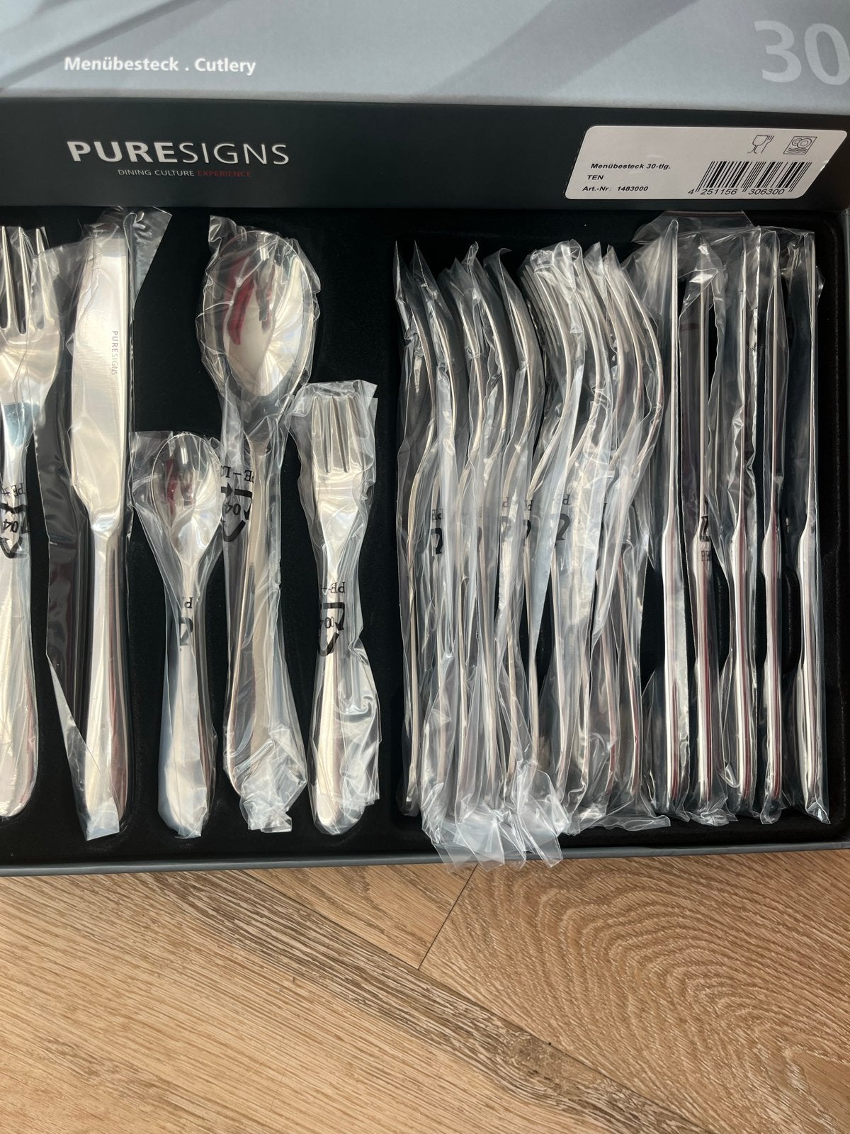 Puresigns Menübestek 30-delig - Nieuw in doos, Bestekset, Overige typen, Nieuw, Ophalen of Verzenden