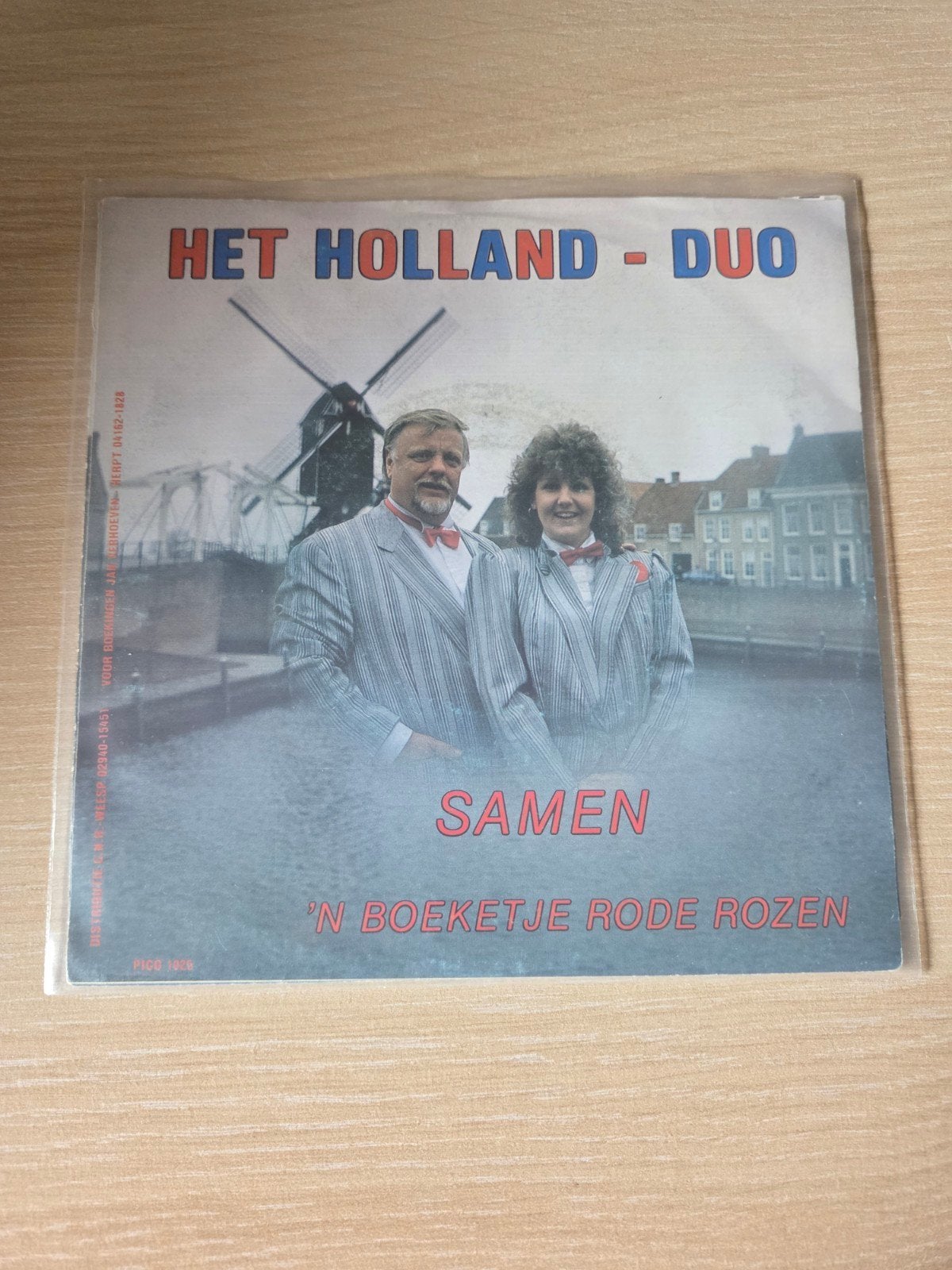 Het Holland Duo - Samen / n Boeketje Rode Rozen Vinyl Single, Gebruikt, 7 inch, Overige typen, Schlager