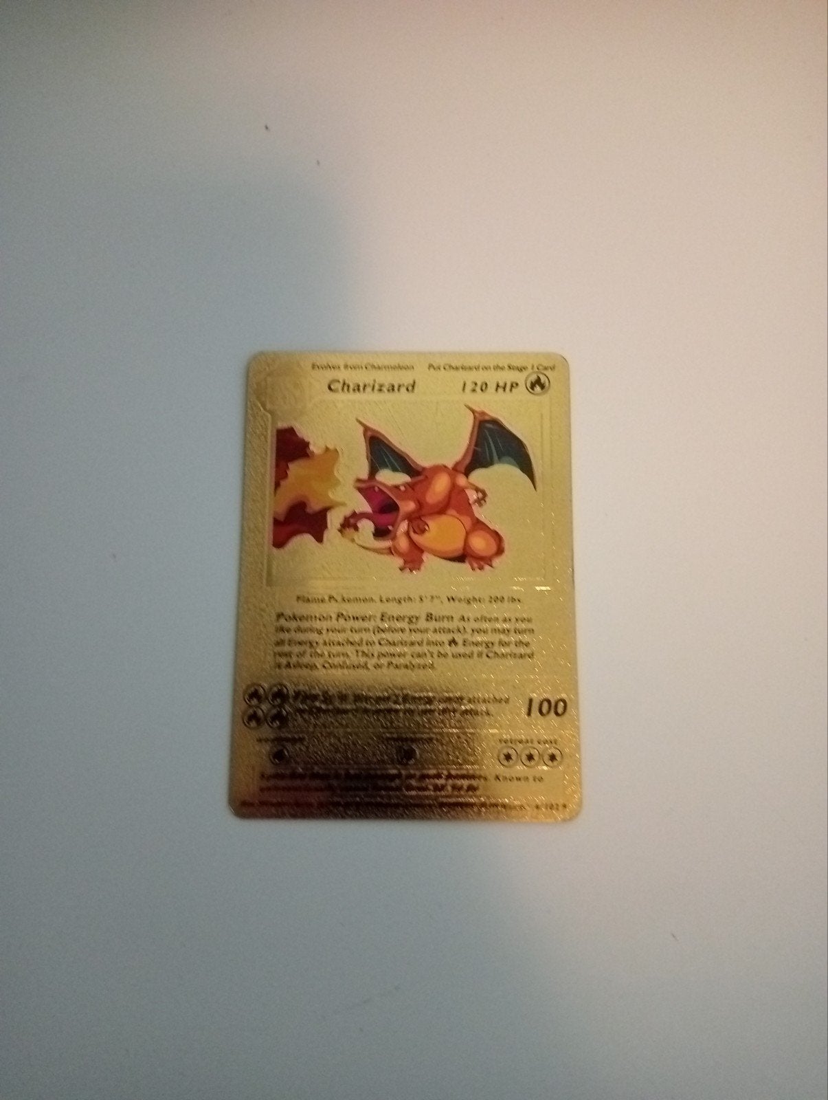 Gouden Charizard Pokémon kaart, Ophalen of Verzenden