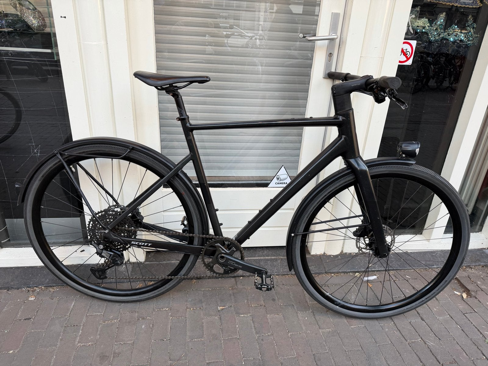 Scott Metrix - Zo goed als nieuwe hybride fiets, Versnellingen, Zo goed als nieuw, Schijfrem, 53 tot 57 cm