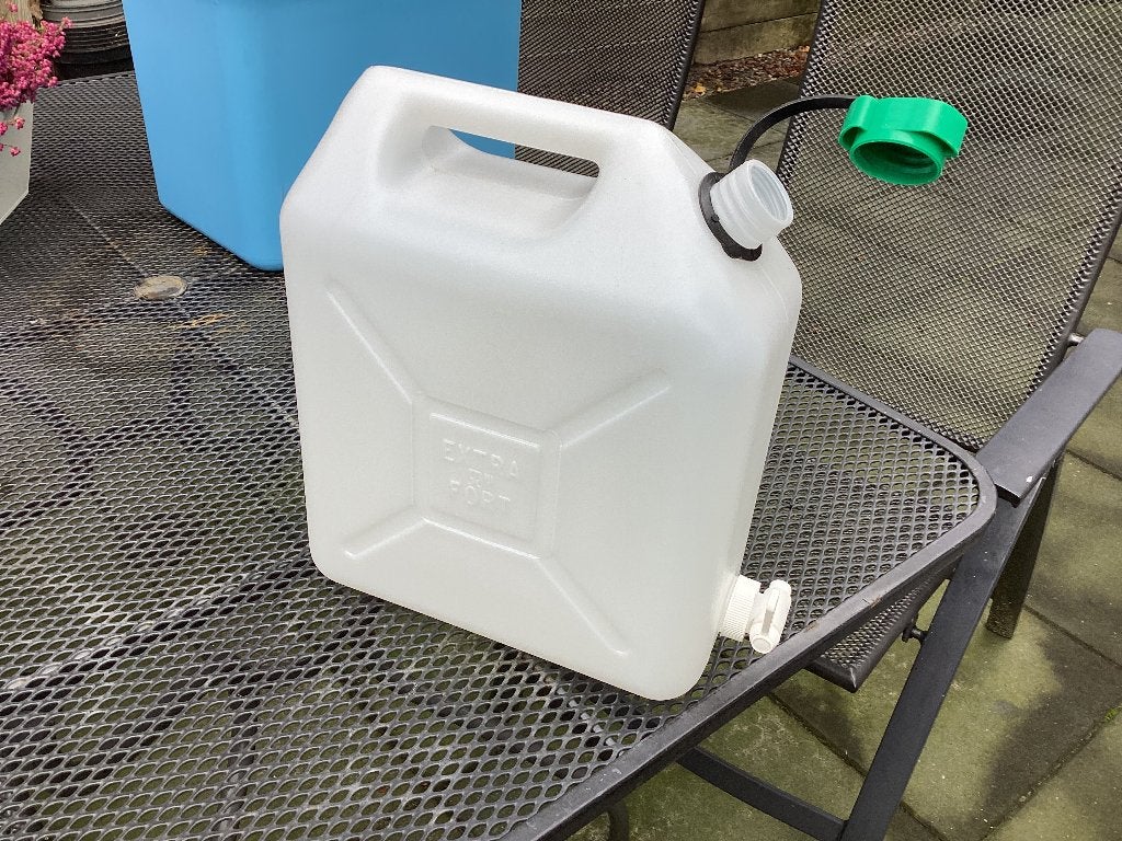 Jerrycan 10 liter met kraantje, Ophalen, Gebruikt