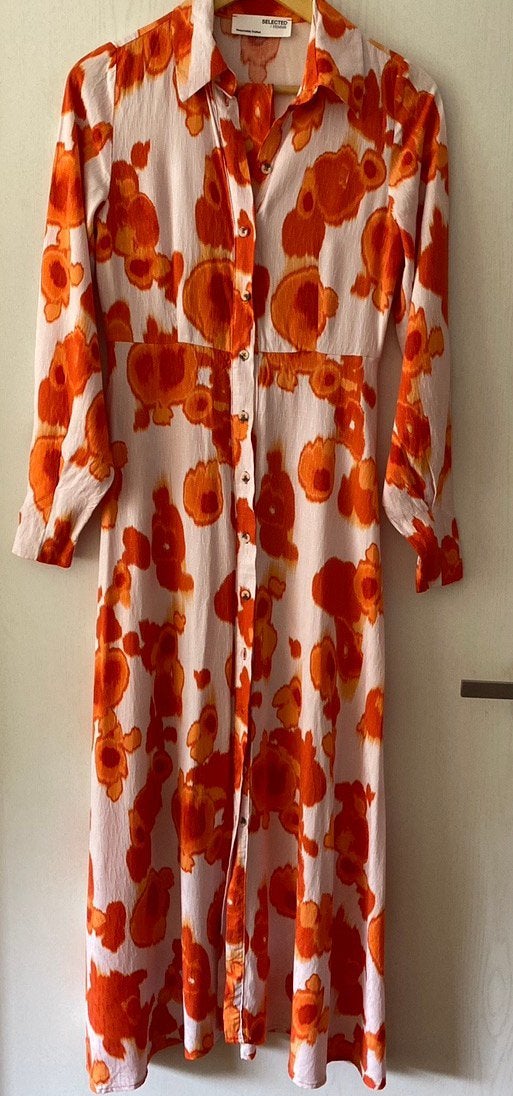 Selected Femme maxi jurk 34, Ophalen of Verzenden, Zo goed als nieuw, Maat 34 (XS) of kleiner, Onder de knie