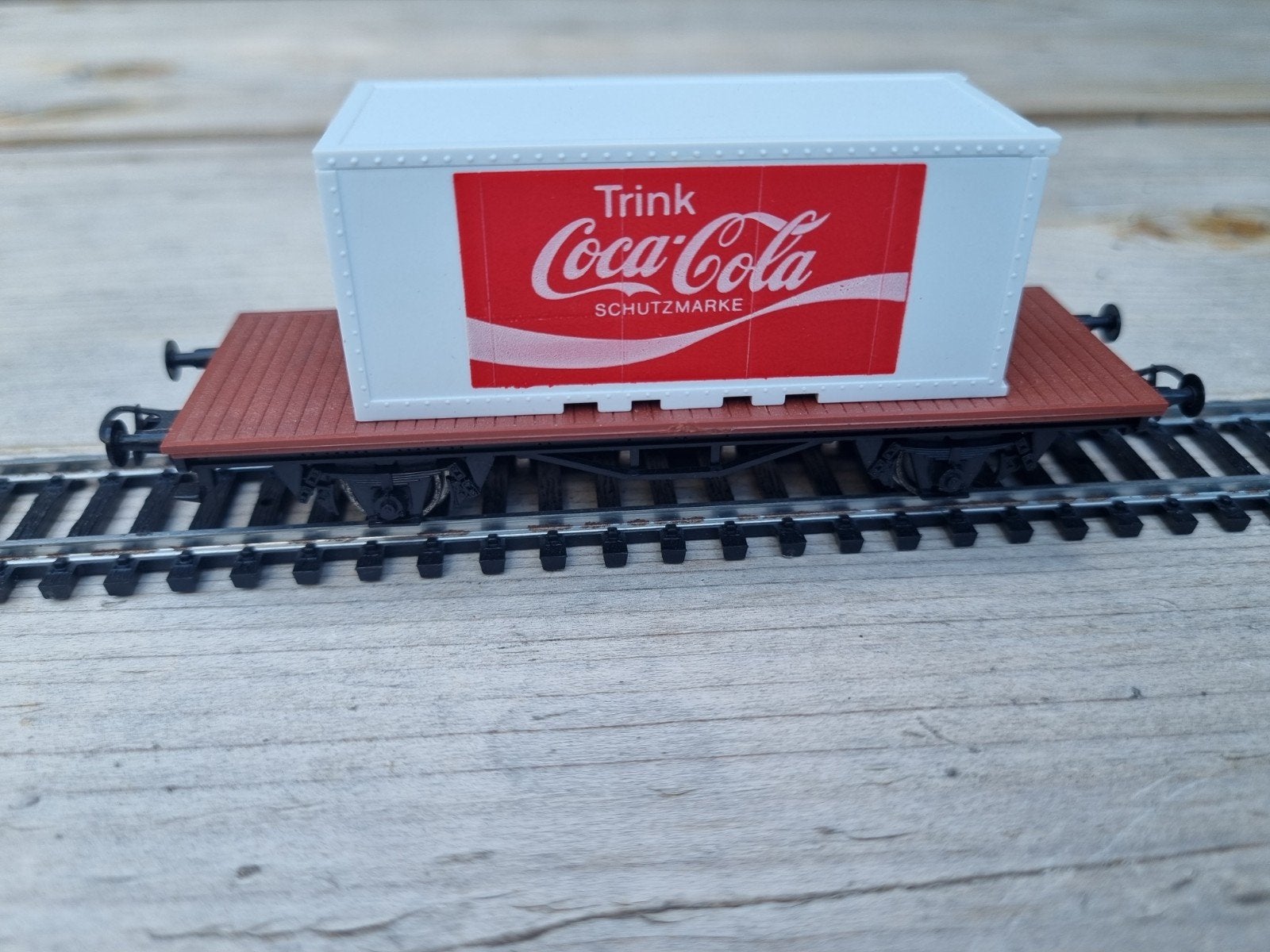 Liliput Coca-Cola Wagon - Zo goed als nieuw, Gelijkstroom, Wagon, Ophalen of Verzenden, Zo goed als nieuw