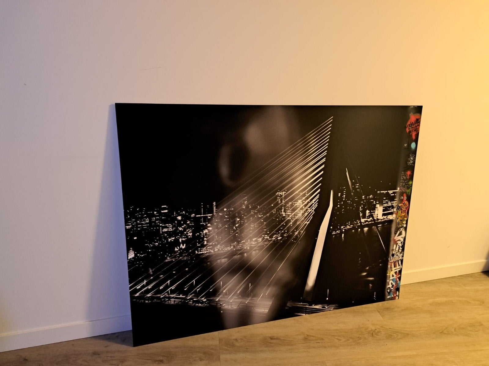 Modern Schilderij 'The View' - Labrie x Sud (160x120cm), Echtheidscertificaat, Ophalen of Verzenden, Gemengde techniek, Overige materialen