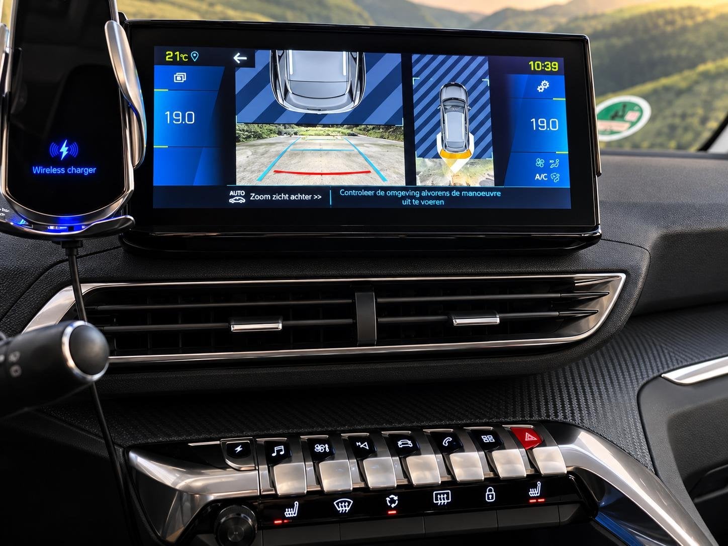 Peugeot 3008 1.6 HYbrid 225 Allure, Auto's, Euro 6, Leder en Stof, Zwart, Plug-in hybride