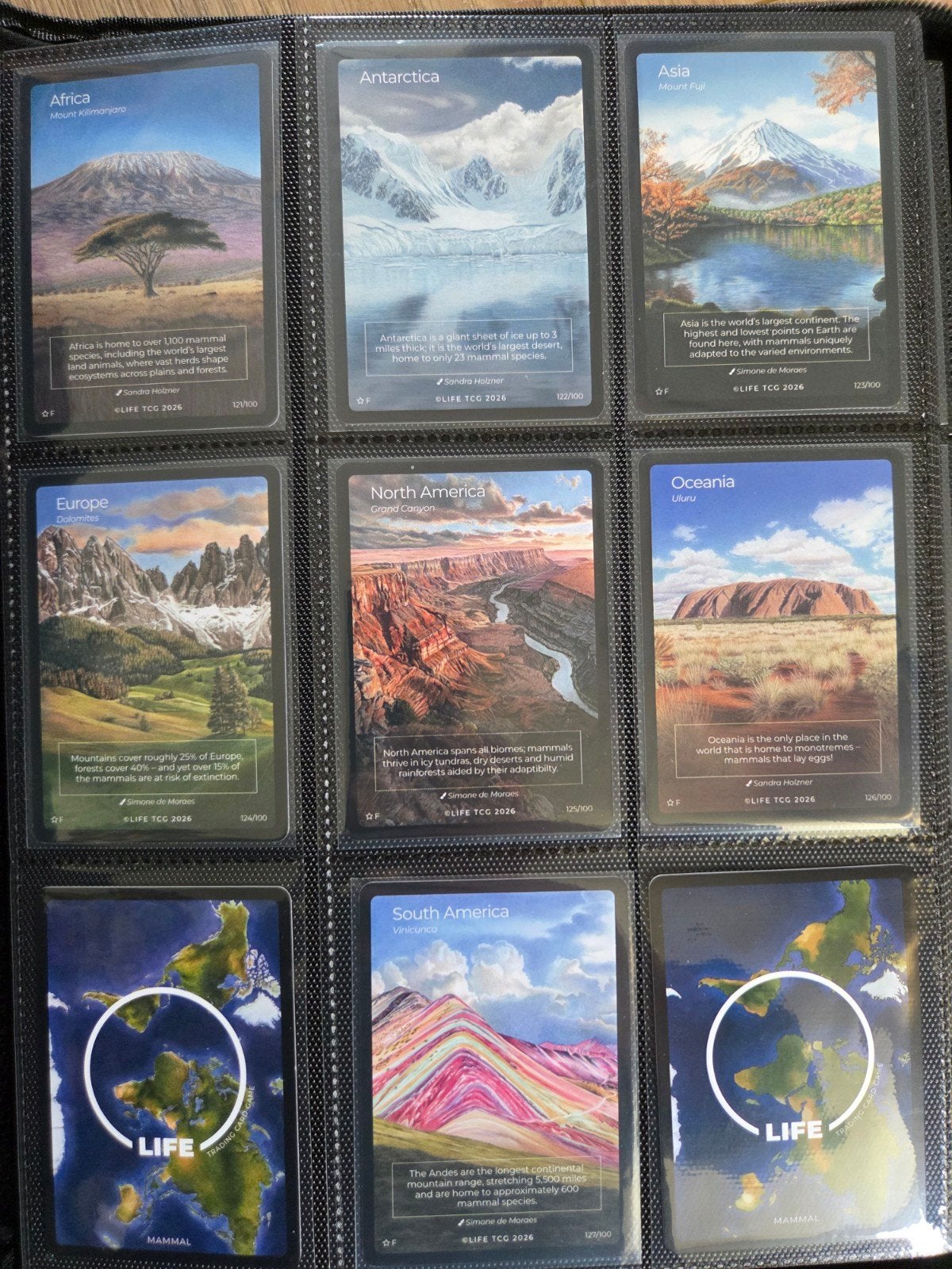 Life TCG Special Edition Continent Fullart kaarten, Hobby en Vrije tijd, Verzenden, Nieuw, Overige typen
