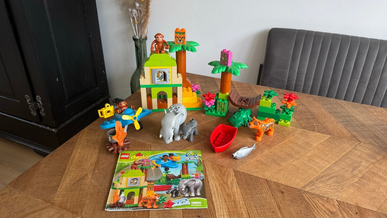 Lego DUPLO Rond de Wereld Jungle Set 10804, Ophalen, Gebruikt, Overige thema's, Compleet