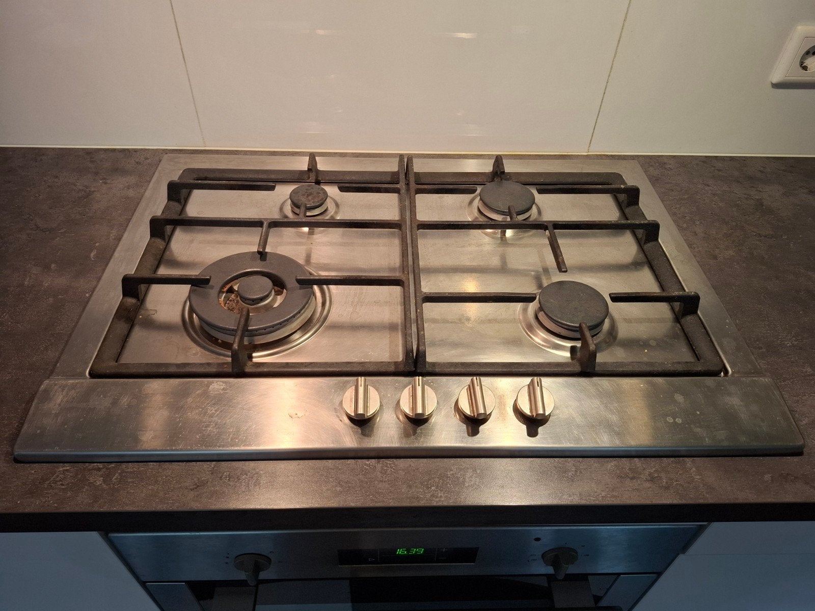 Pelgrim gaskookplaat, Ophalen, Minder dan 85 cm, 4 kookzones, Gas