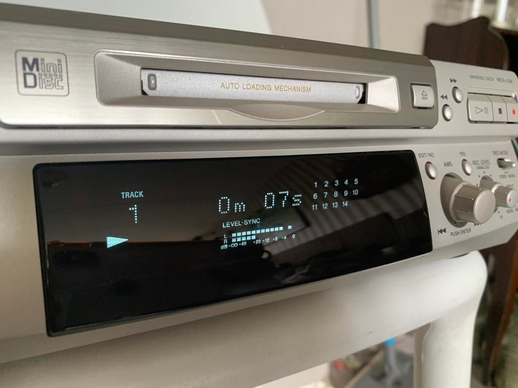 Sony mds-s38 minidisc recorder speler, Ophalen of Verzenden, Minidisc-recorder