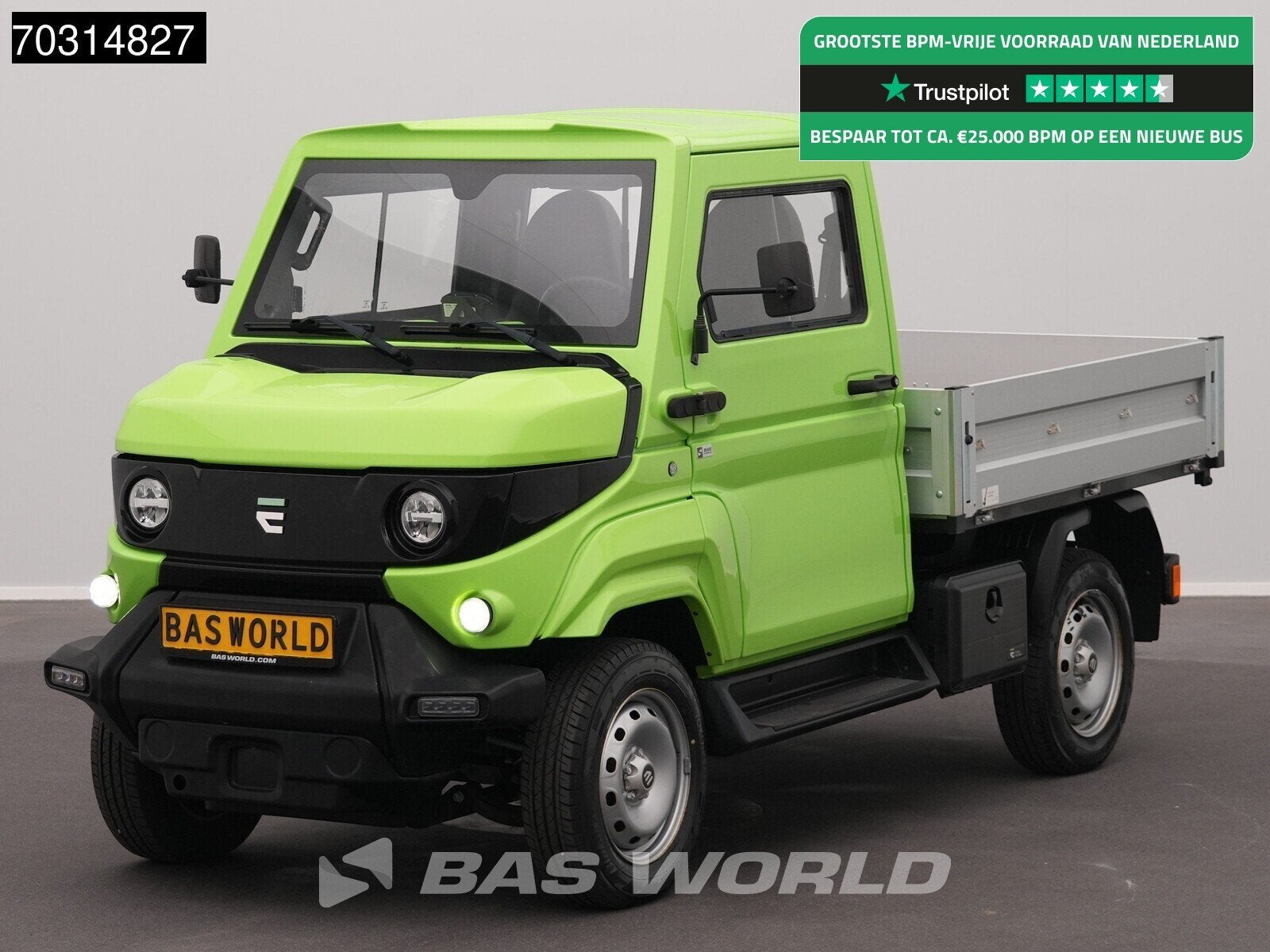 EVUM Motors aCar 4x4 100% Elektrisch 23kWh Open Laadbak Prit, Auto's, Stof, 35 pk, 1000 kg, Te koop