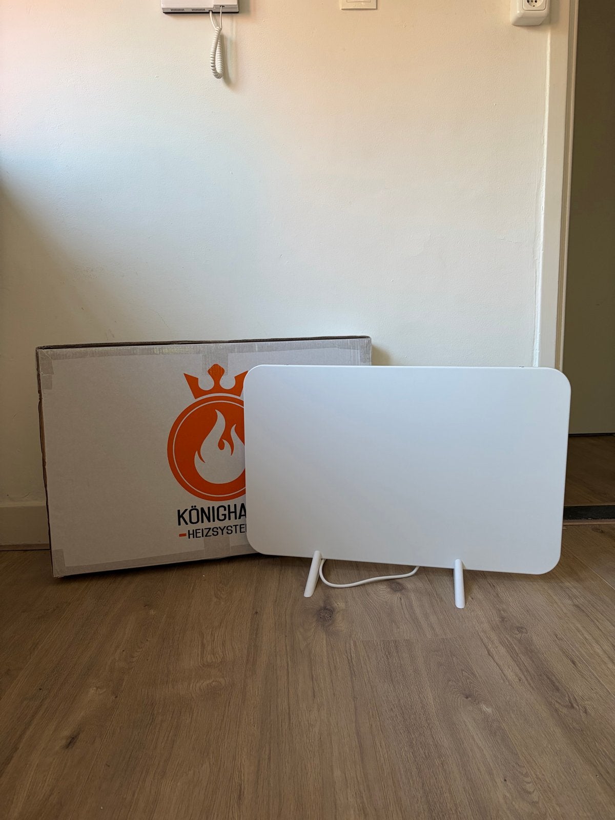 KönigHaus Heizsysteem Infrarood Paneel - Zo goed als nieuw, Doe-het-zelf en Verbouw, Verwarming en Radiatoren, Ophalen, 30 tot 80 cm