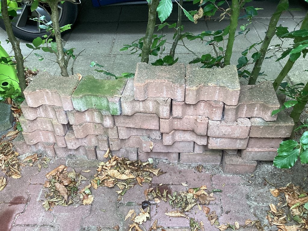 Klinkers en opsluitbanden, Ophalen, Gebruikt, Klinkers, Minder dan 5 m²