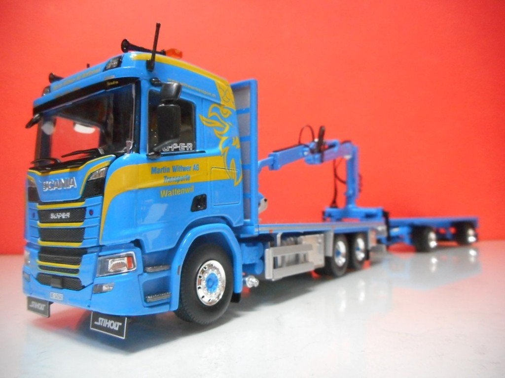 TEKNO SCANIA R500 MARTIN WITTWER ZWITSERLAND 89219, Ophalen of Verzenden, Nieuw, Bus of Vrachtwagen, Tekno