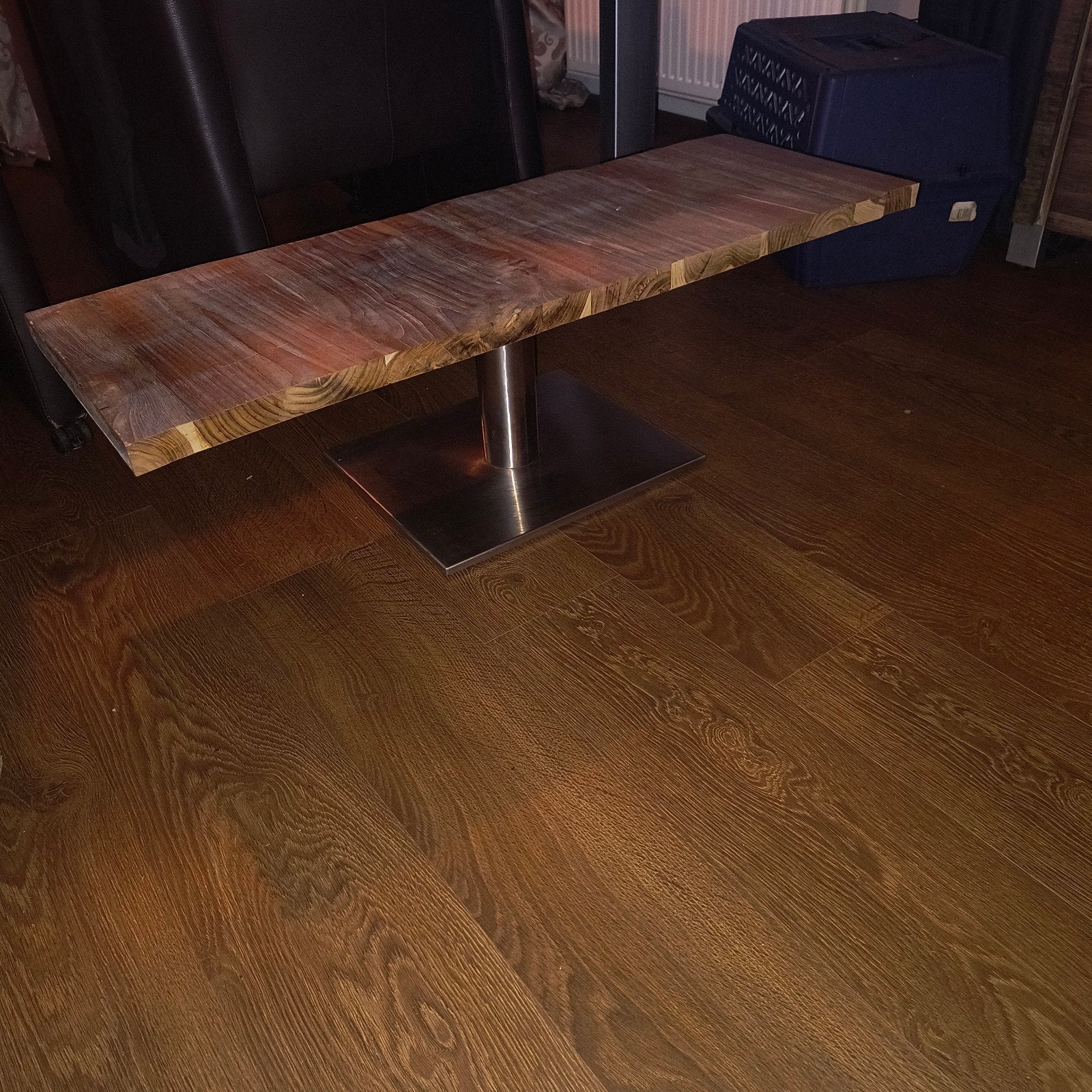 Wild eiken tafeltje, Ophalen, 25 tot 50 cm, Rechthoekig, 50 tot 100 cm