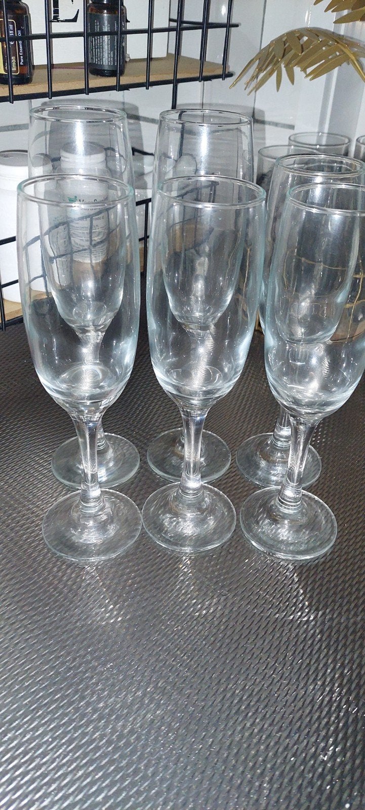 champagne glazen 6, Ophalen, Zo goed als nieuw, Overige typen
