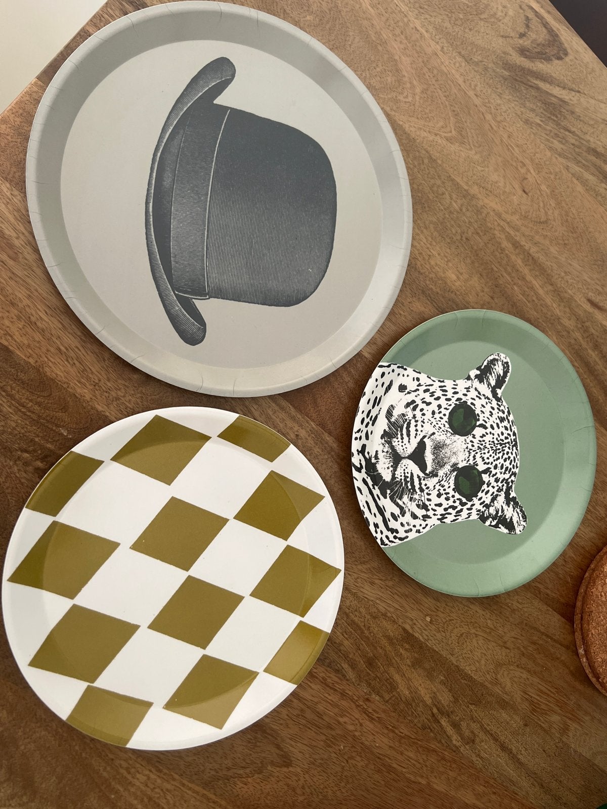 IKEA GALLERISKOG Dienbladen Set van 9 (3x3) - Nieuw in Doos, Ophalen, Overige materialen, Schaal, Rond