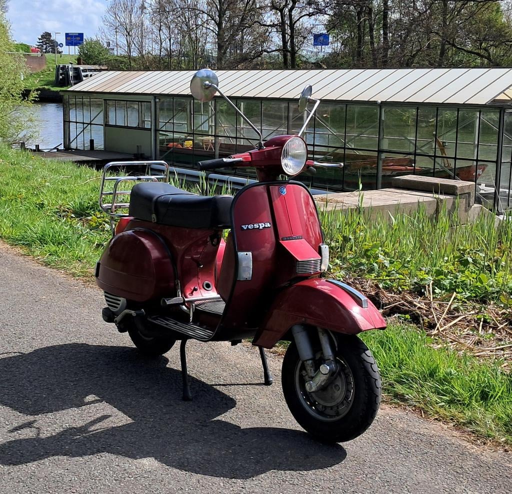 Vespa P200E Elektrisch gestart NL Motorkenteken., Scooter, Gebruikt, Particulier, 200 cc