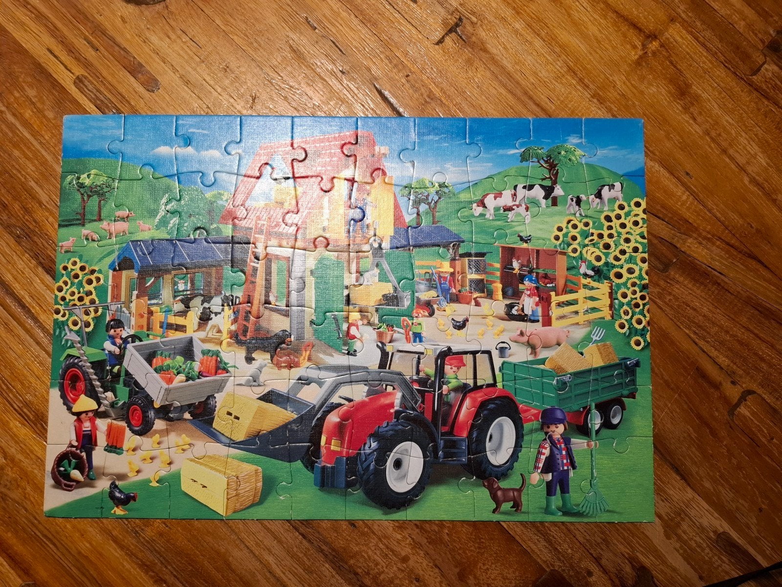 Playmobil Boerderij Puzzel 60 Stukjes Schmidt, Ophalen of Verzenden, Meer dan 50 stukjes, Gebruikt, 4 tot 6 jaar