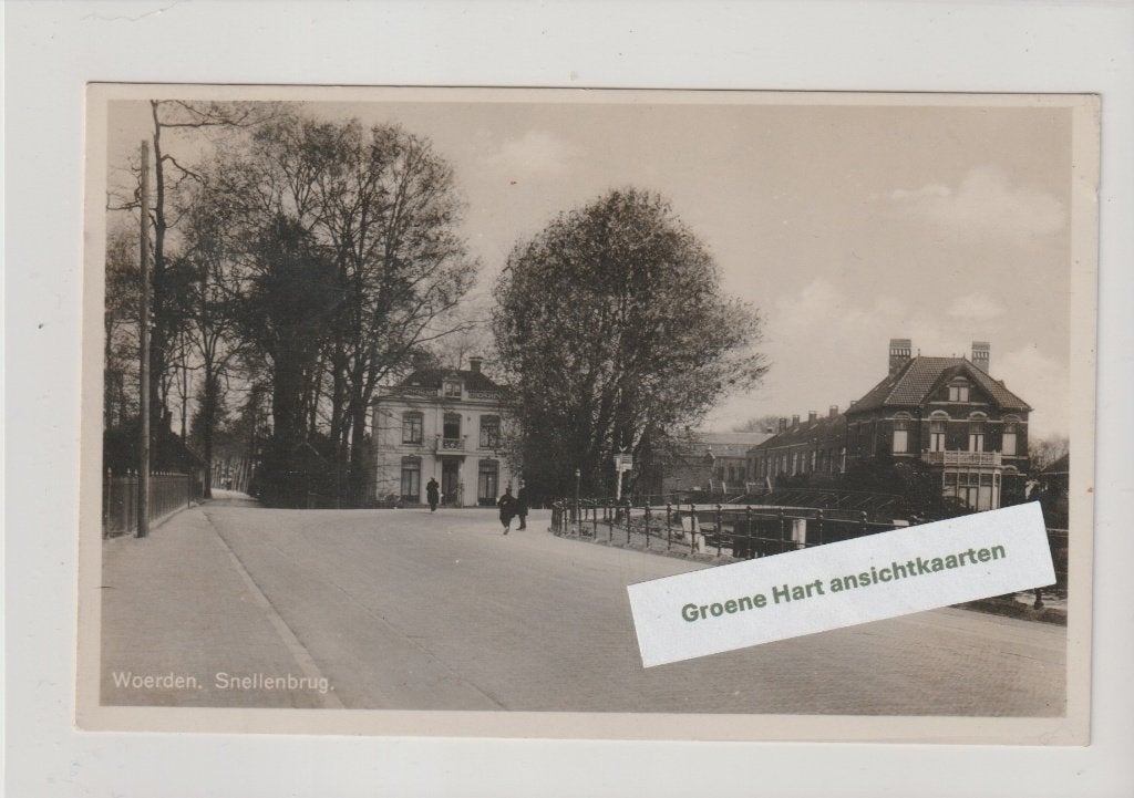 Woerden - Snellenbrug 1931 * Oostdam, Ophalen of Verzenden, 1920 tot 1940, Gelopen, Utrecht
