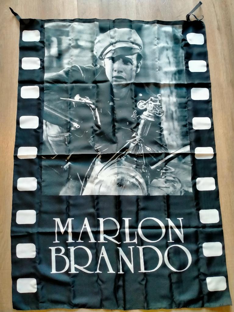 Marlon Brando tv film acteur logo vlag RARE, Ophalen of Verzenden, Zo goed als nieuw