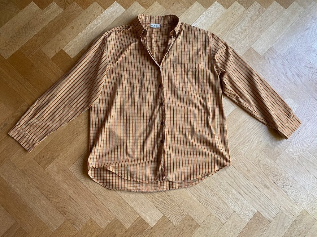 Oversized overhemd blouse dames in oranje tinten, Maat 38/40 (M), Oranje, Ophalen of Verzenden, Zo goed als nieuw