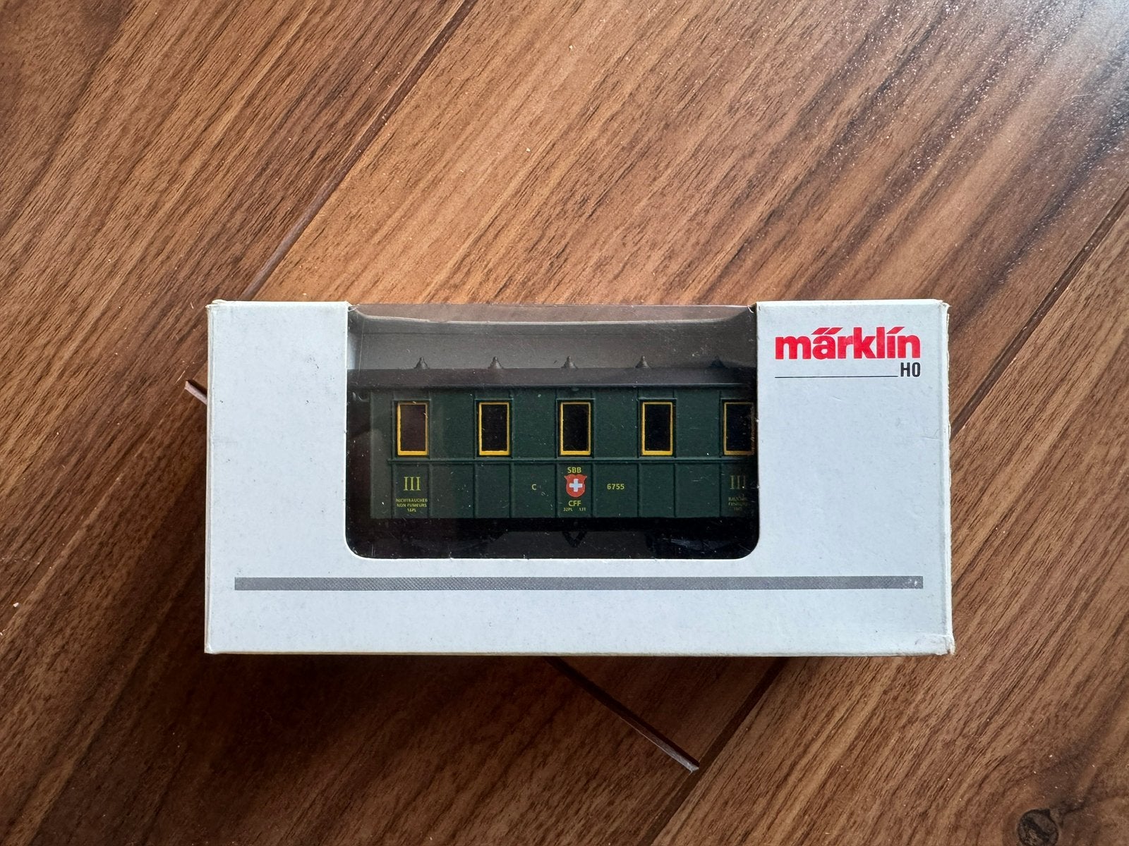 🚂 Marklin 4107.901 Nostalgie 3e klasse wagon 6755 SBB CFF, Wisselstroom, Wagon, Ophalen of Verzenden, Zo goed als nieuw