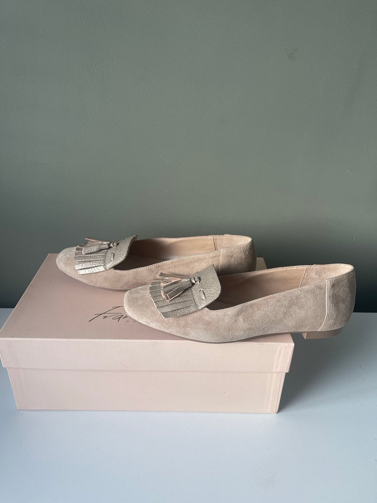 Franco Russo suède loafers met kwastjes - Maat 37, Ophalen of Verzenden, Nieuw, Overige kleuren, Instappers