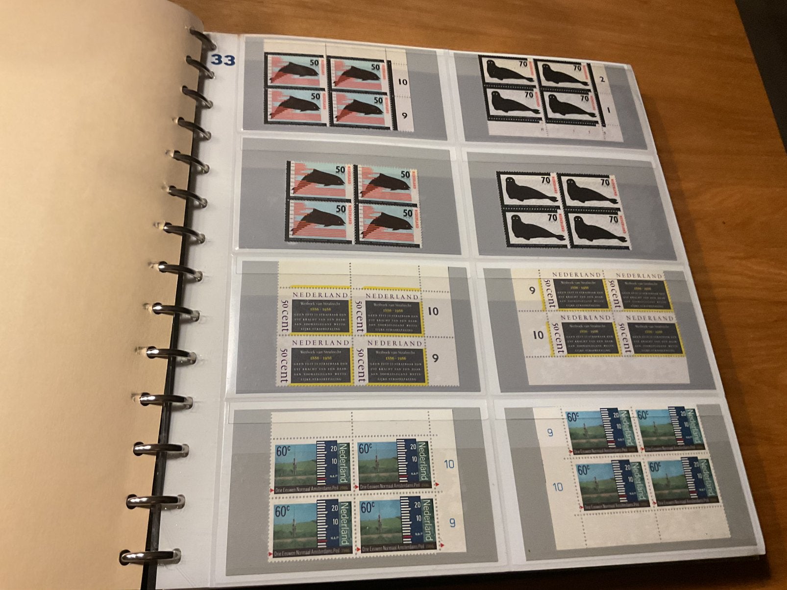 Mooie Safe album Nederland postfris blokken van 4, Ophalen of Verzenden, Nederland