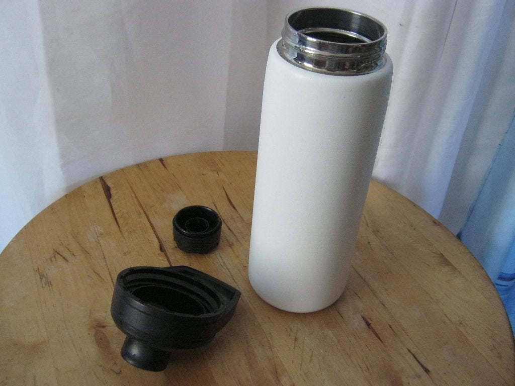witte camelbak dubbelwandige vacuum chute rvs fles 0,6 ltr, Ophalen of Verzenden, Nieuw
