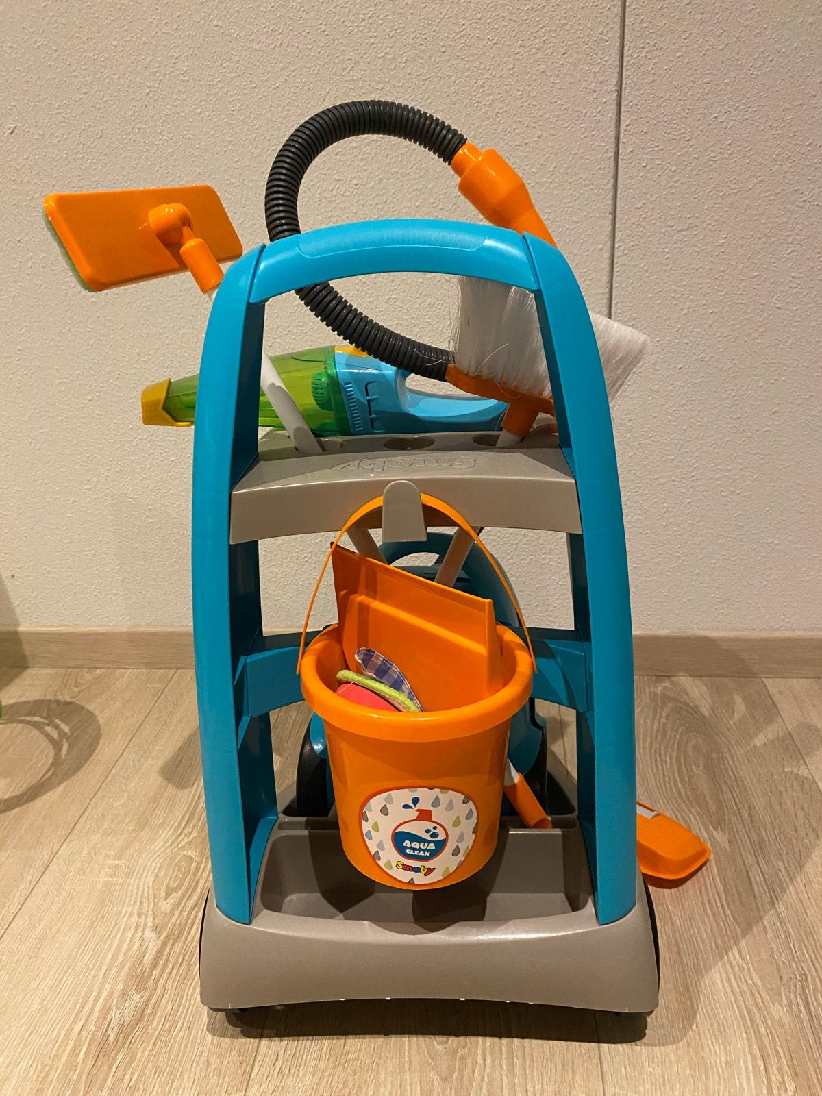 Smoby Aqua Clean speelgoed schoonmaakset met stofzuiger, Ophalen, Gebruikt, Jongen of Meisje