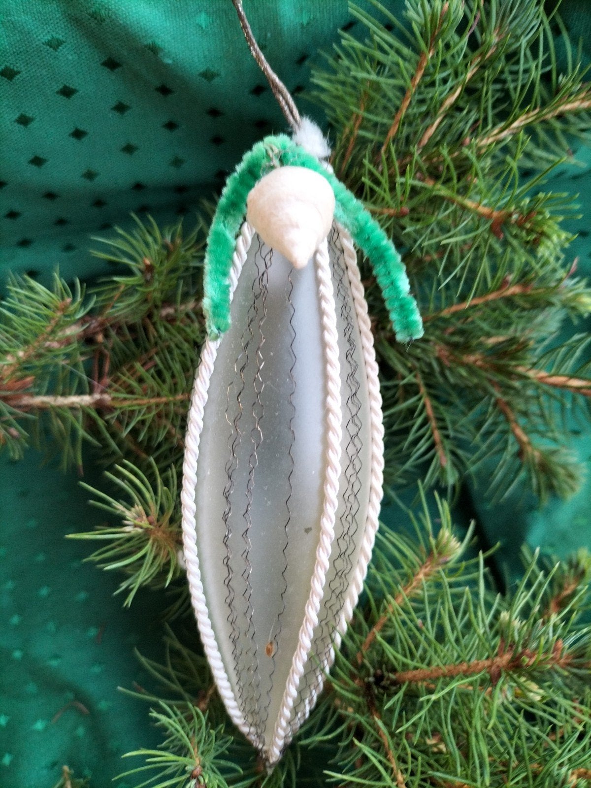 vintage kerstbal pegel., Ophalen of Verzenden