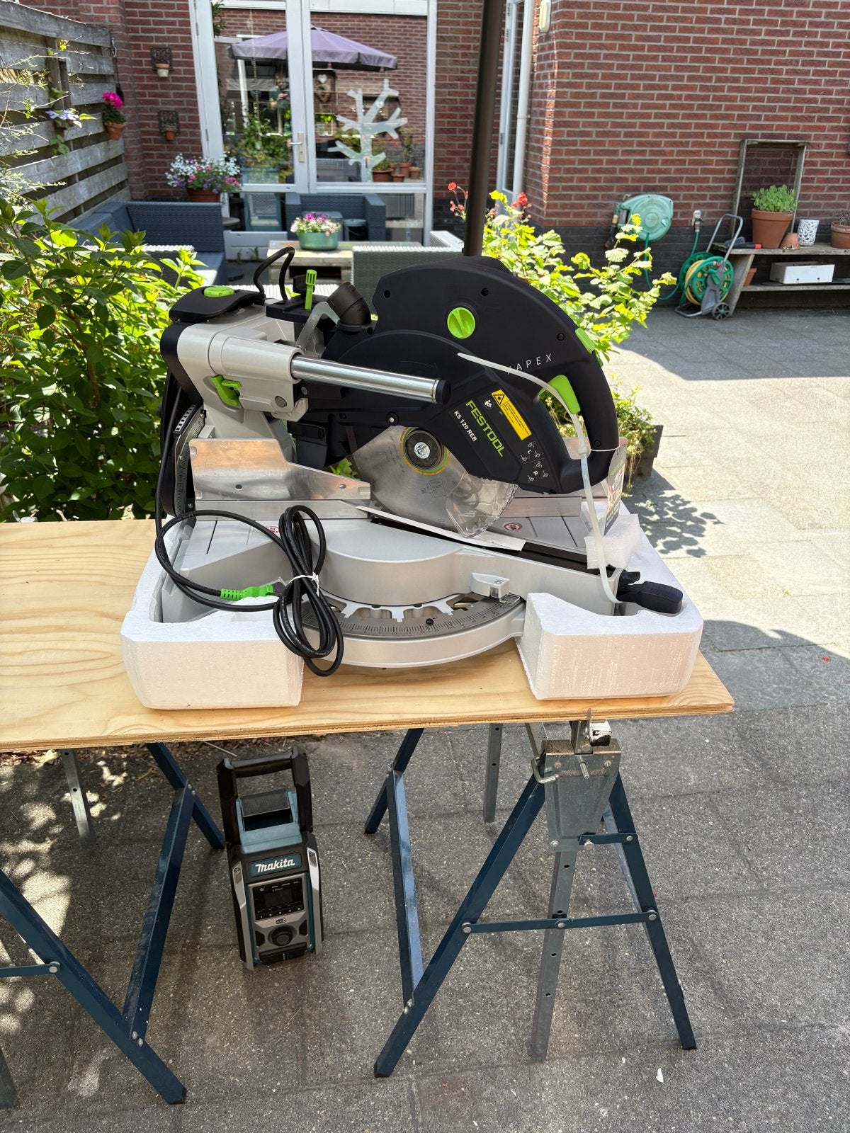 Festool Afkortzaag Kapex KS 120 nieuw, Ophalen, 70 mm of meer, Nieuw, Afkortzaag