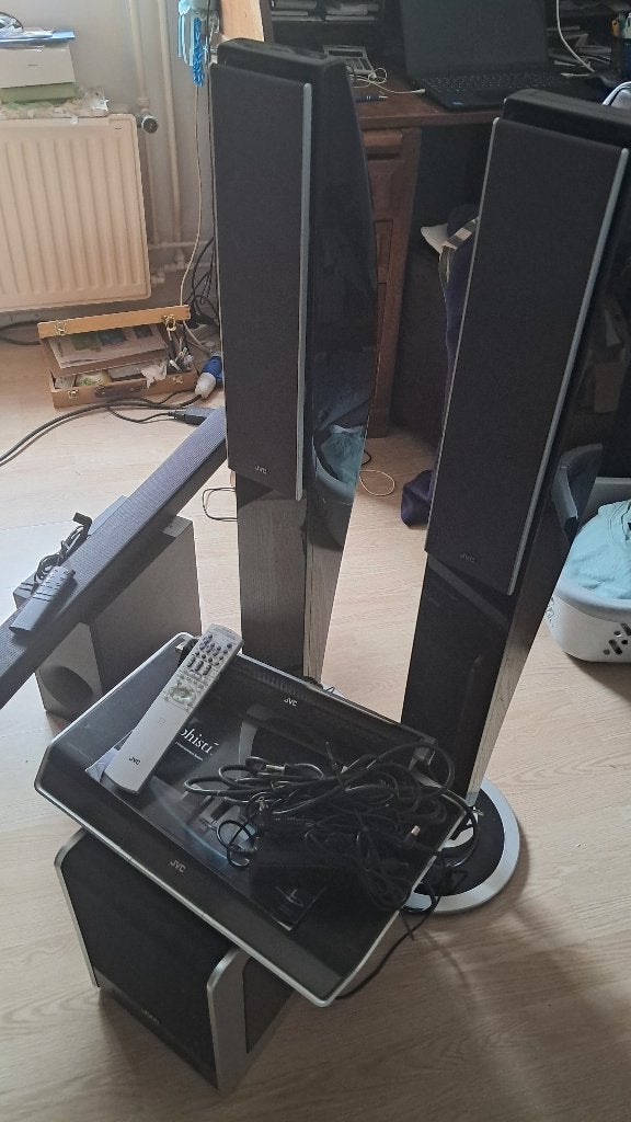 Jvc home cinema  en soundbaar+ printer., Audio, Tv en Foto, Home Cinema-sets, Ophalen, JVC, 70 watt of meer, Overige spelers
