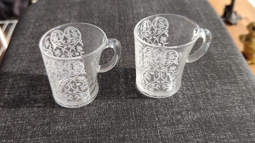 Douwe Egberts Senseo glazen kopjes - Set van 2, Ophalen, Overige merken, Glas, Overige typen