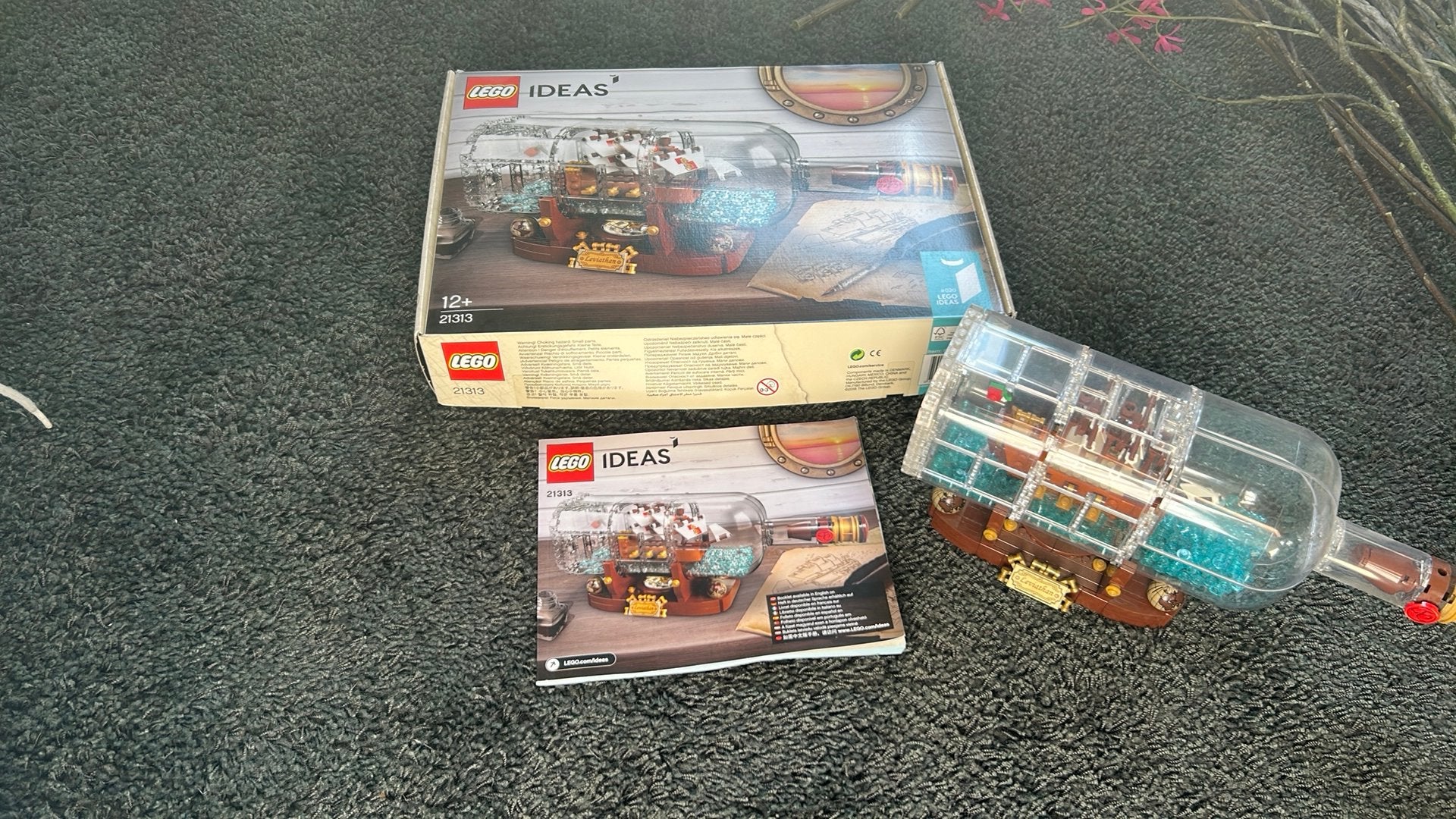 Lego schip in fles, Ophalen of Verzenden, Zo goed als nieuw