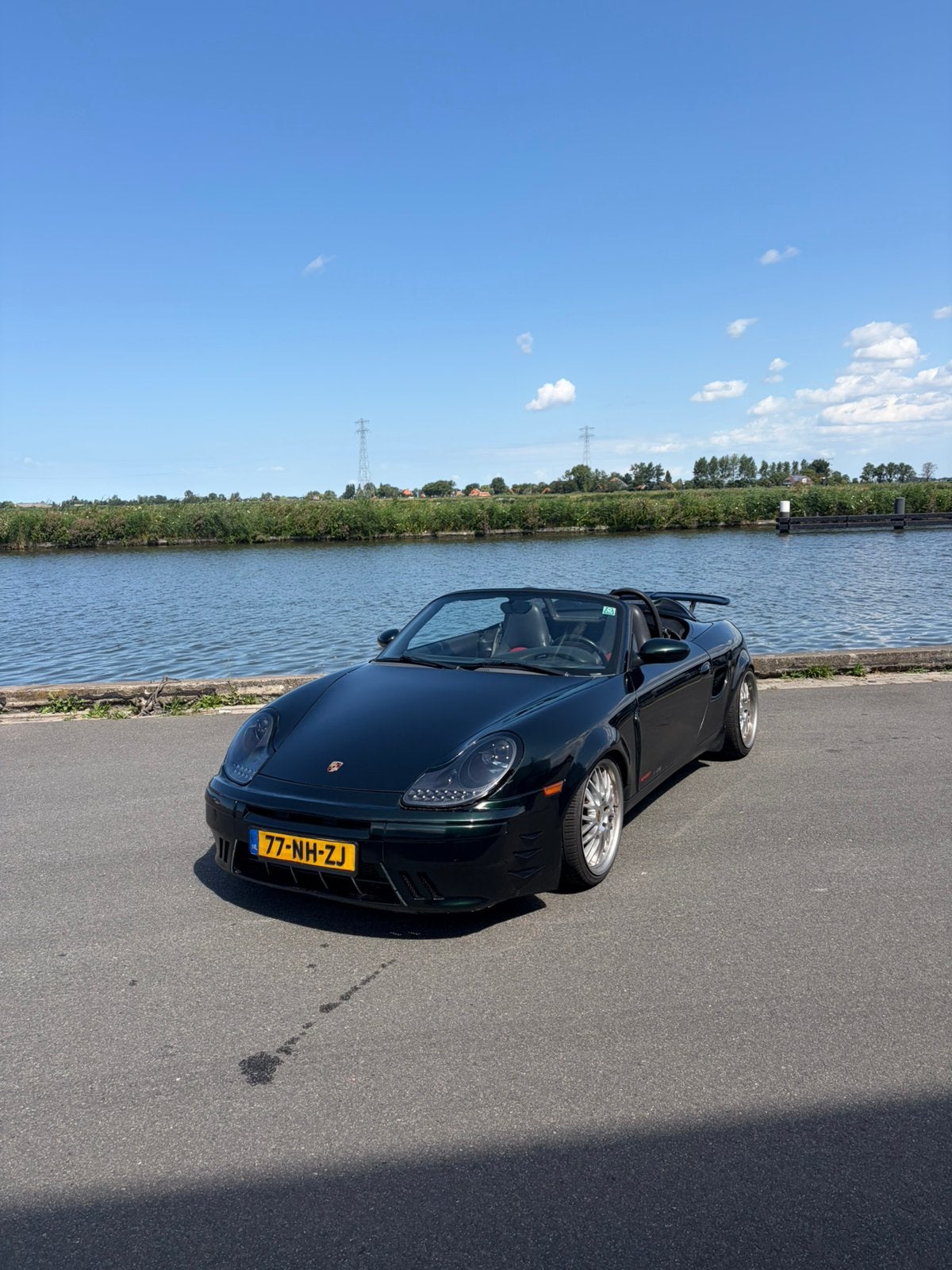 Porsche Boxster 2.5L 1997 Groen, Auto's, 2500 cc, Achterwielaandrijving, Cabriolet, Leder