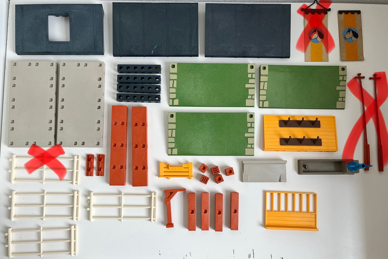 Playmobil onderdelen 3120, Paarden en Pony Manege., Ophalen of Verzenden, Gebruikt