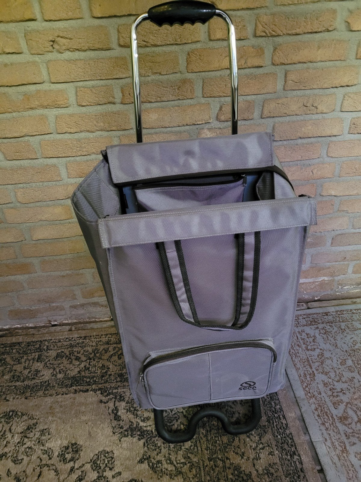 Grijze Secc boodschappentrolley, Sieraden, Tassen en Uiterlijk, Tassen | Reistassen en Weekendtassen, 40 tot 60 cm, 20 tot 30 cm