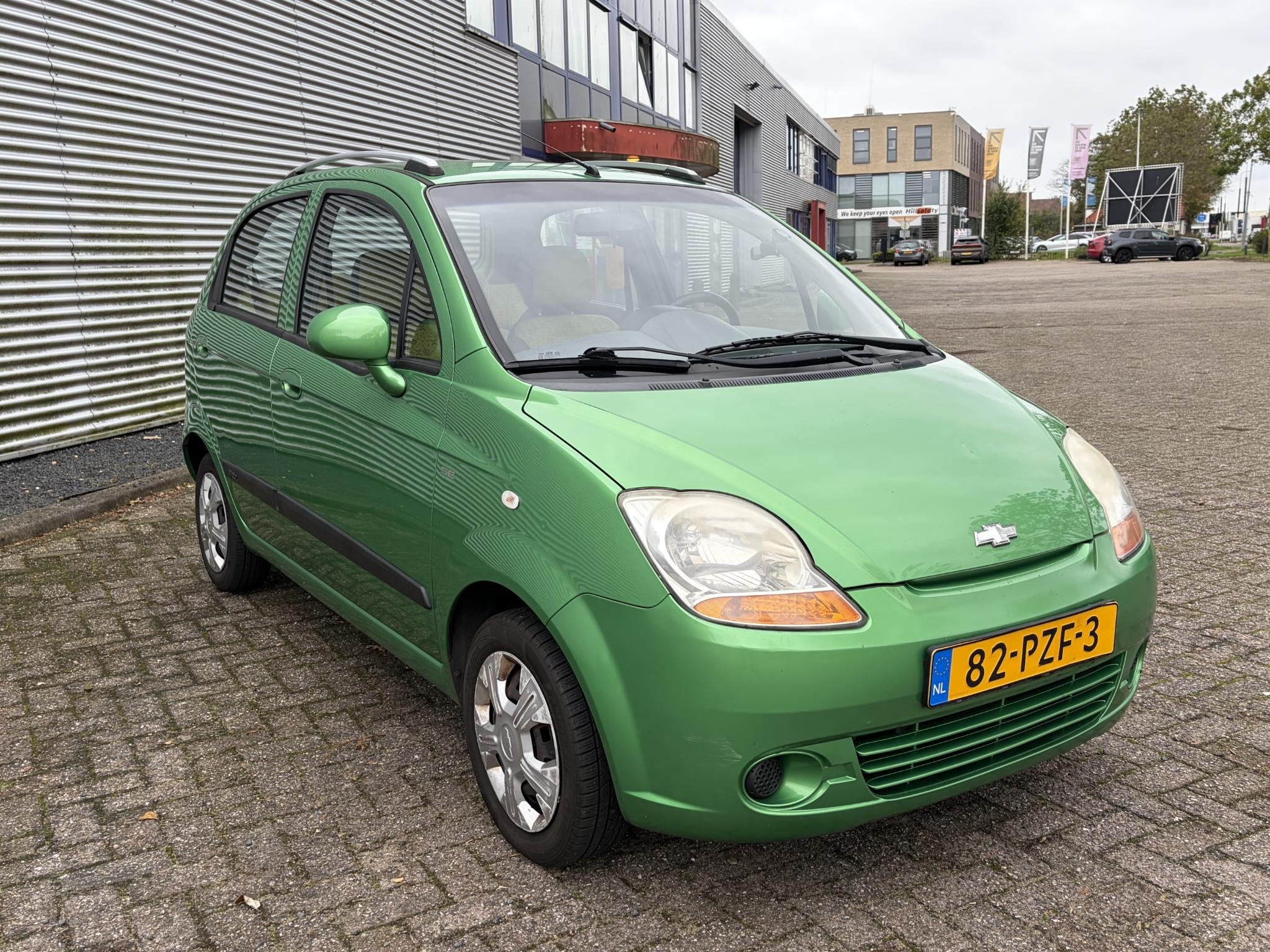 Chevrolet Matiz 0.8 Style LEUKE ZUINIGE GROENE MATIZ AUTOMAA, Auto's, Stof, Gebruikt, Elektrische ramen, Bedrijf
