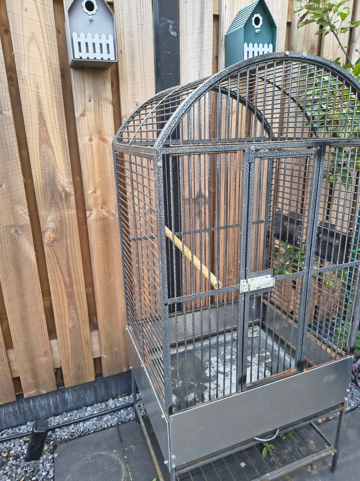 Grote metalen vogelkooi, Dieren en Toebehoren, Vogels | Hokken en Kooien, Ophalen, Gebruikt, Metaal, Vogelkooi