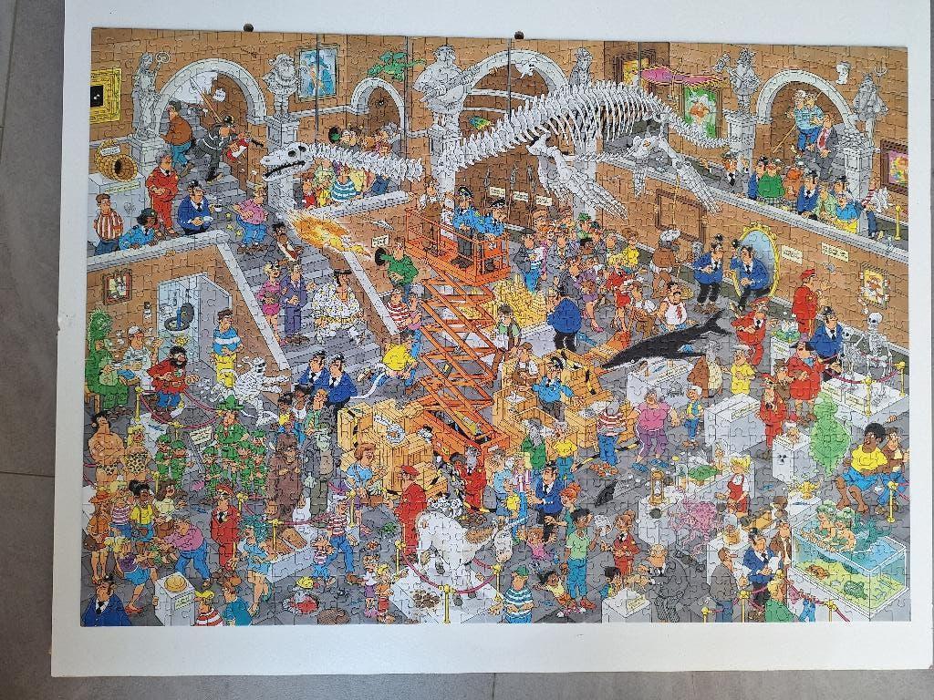 Jan van haasteren duo puzzel, Ophalen of Verzenden, 500 t/m 1500 stukjes, Zo goed als nieuw, Legpuzzel