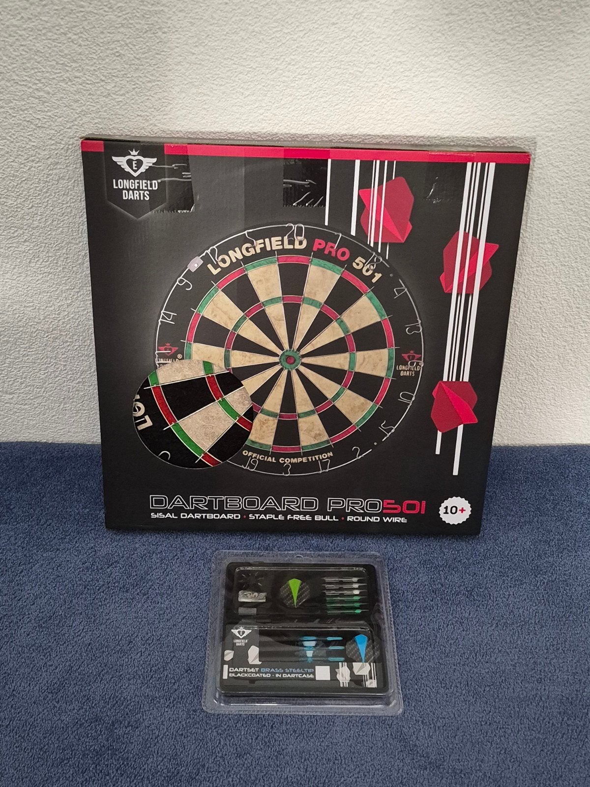 Longfield Dartbord Pro 501, Ophalen, Nieuw, Dartbord met pijlen